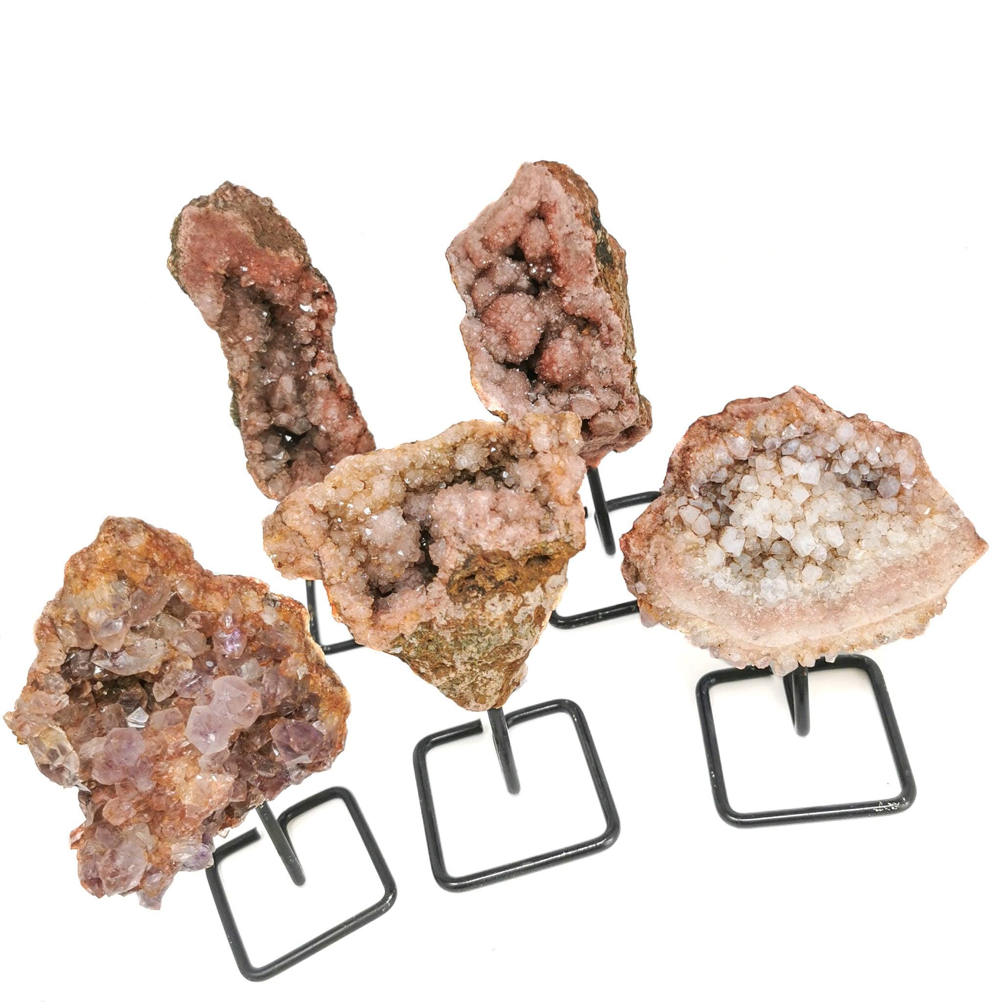 ピンクアメジストのドゥルージー（スタンド付き） - 鉱物 - Etsy 日本