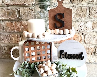 Farmhouse Tiered Tray SVG, Laser Cut Files (Digital Download)