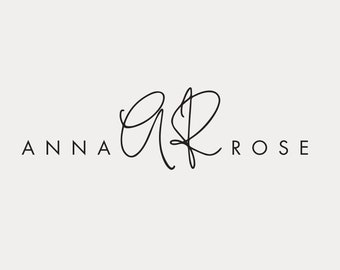 Premade Logo, Neutral Logo, Feminine Logo, Script Font, Initials Logo, Black Logo, Modern Design, Sumbark Logo, Branding Logo, Logo Icons