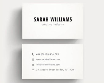 Zwart-wit minimalistische visitekaartjes, gepersonaliseerde kaartontwerp, eenvoudig visitekaartje, zwart wit, promokaart, zakelijke benodigdheden