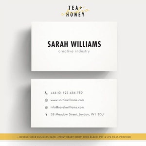 Tarjetas de visita minimalistas en blanco y negro, Diseño de tarjeta personalizada, Tarjeta de visita simple, Blanco negro, Tarjeta promocional, Suministros comerciales