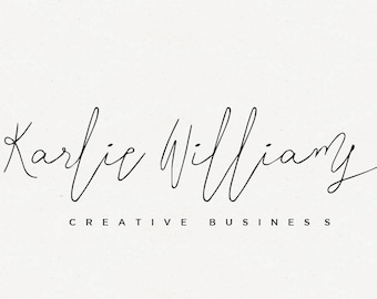 Signature Logo Design, Modern Script Logo, Elegant Font logo, Handwritten Logo, Stylish Branding, Signature branding, Makeup artist logo
