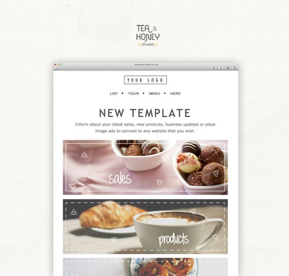 Mailchimp Email Newsletter Template Modern Design Html Etsy Mailchimp Email Newsletter Template Modern Design Html Etsy