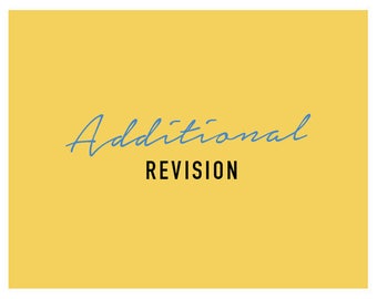 Additional Revision, Extra revision, Logo and business card revision, design amendments, Business Branding revision, premade logo and card