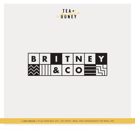 Children Logo Fun Logo Square Tiles Logo Modern Logo Etsy