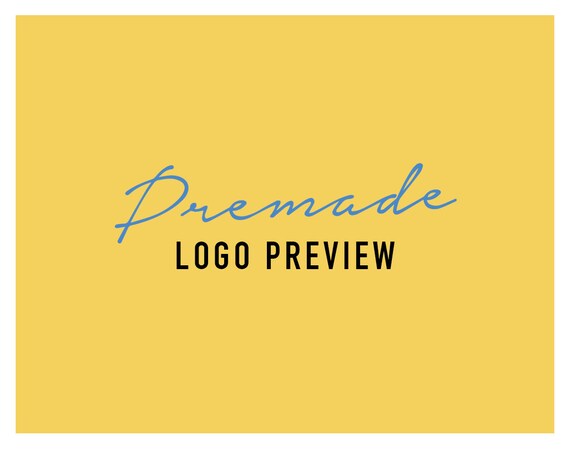 Preview Premade Logo Design, Try before you buy it, Logo Preview, Logo Add-on, Business Logo Design, Premade Logo, Watermark Logo Branding