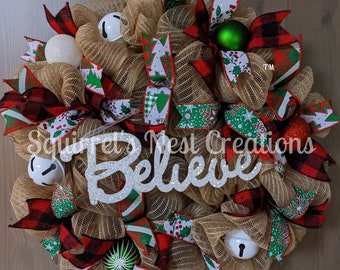 Believe Jute Mesh Wreath Kit