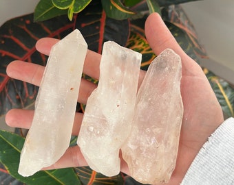 Imperfect Quartz Wand | Quartz Crystal | Clear Quartz | Clear Quartz Wand | Raw Clear Quartz | Natural Quartz | Large Raw Clear Quartz