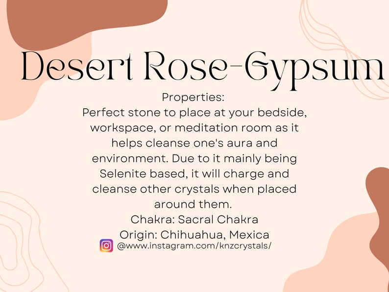 Desert Rose Gypsum Clusters | Selenite Desert Rose | Desert Rose Crystal | Desert Rose Cluster | Raw Crystal| Selenite bild 6