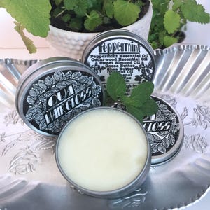 Peppermint Hair Gloss All Natural Peppermint Hair Shine Finishing Balm