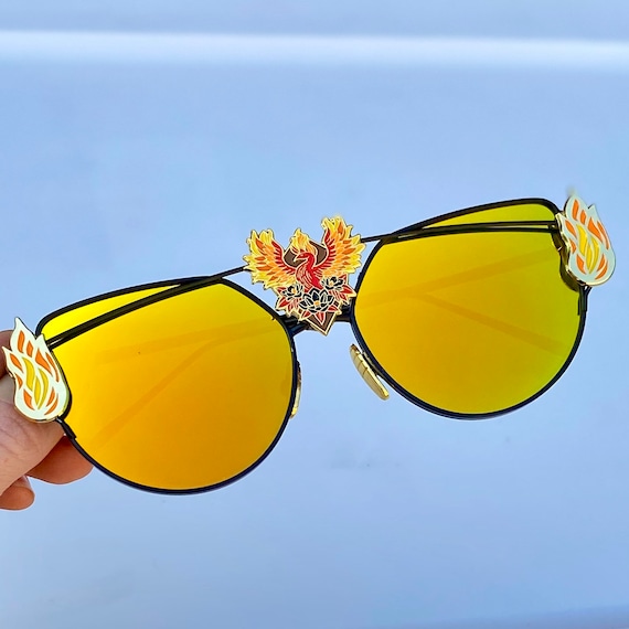 Occhiali da sole store fiamma rossi