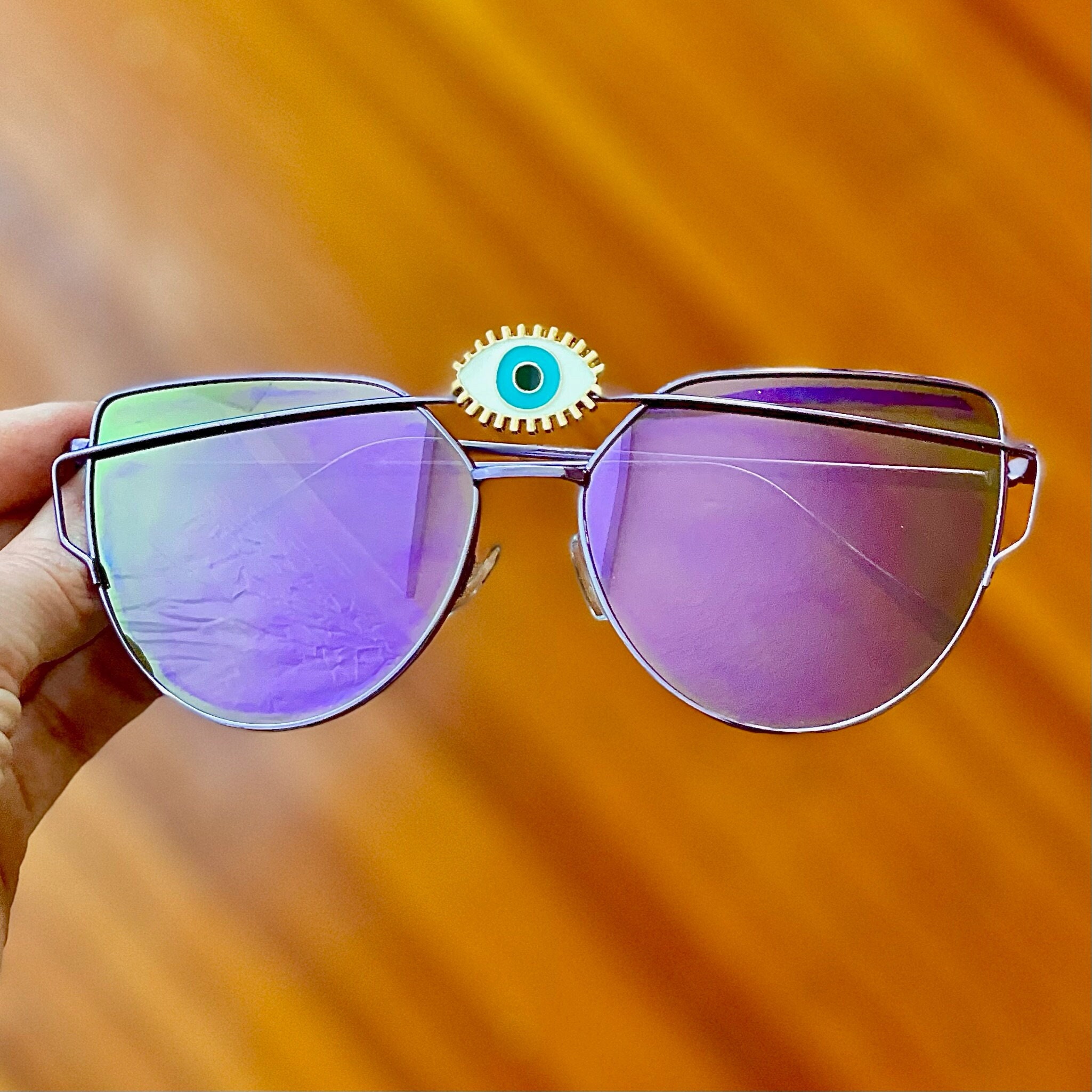 Evil Eye Sunglasses Third Eye Custom Glasses Rave Festival  display picture 2