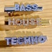 EDM Hair Clips - Custom Rave Outfits - Rhinestone Word Letter Alligator Barrette - Festival Accessories Jewelry Bass House Techno Music EDC 
