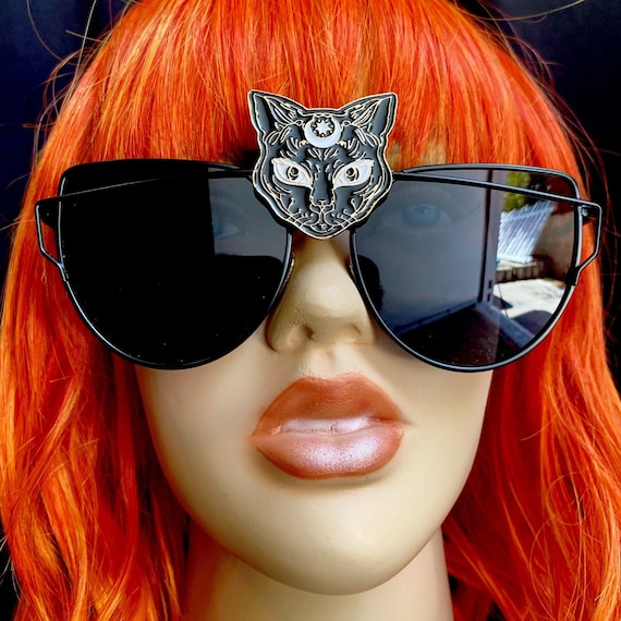 Black Cat Glasses Costume Accessories Unisex Black Cat Glasses Costume Accessories Unisex
