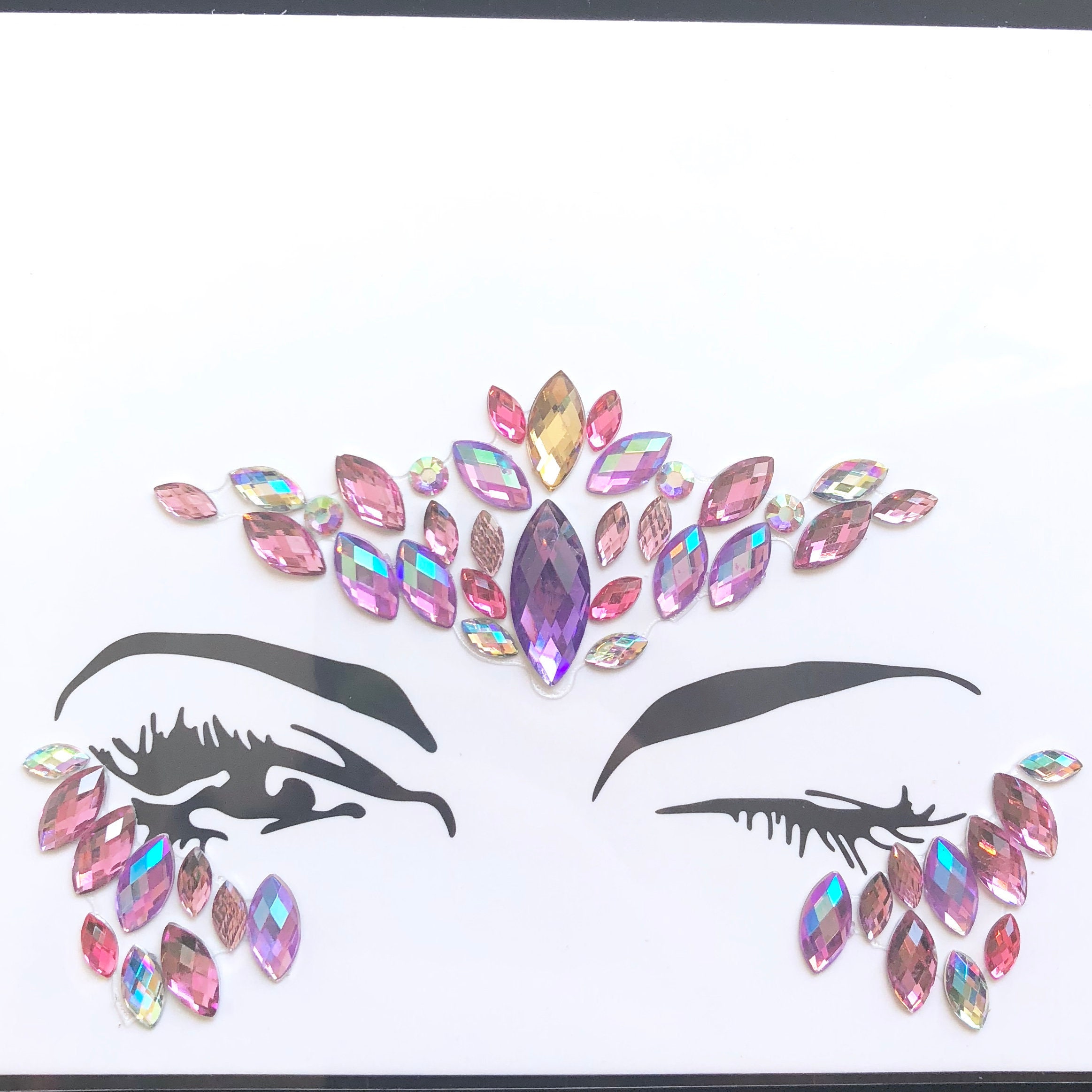 Rave Makeup Gems Face Jewels Festival EDC Burning Man Metallic Etsy