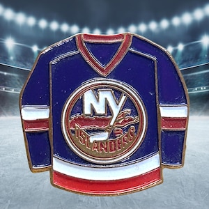 Vintage 1990 New York Islanders NHL Hockey Jersey Pin