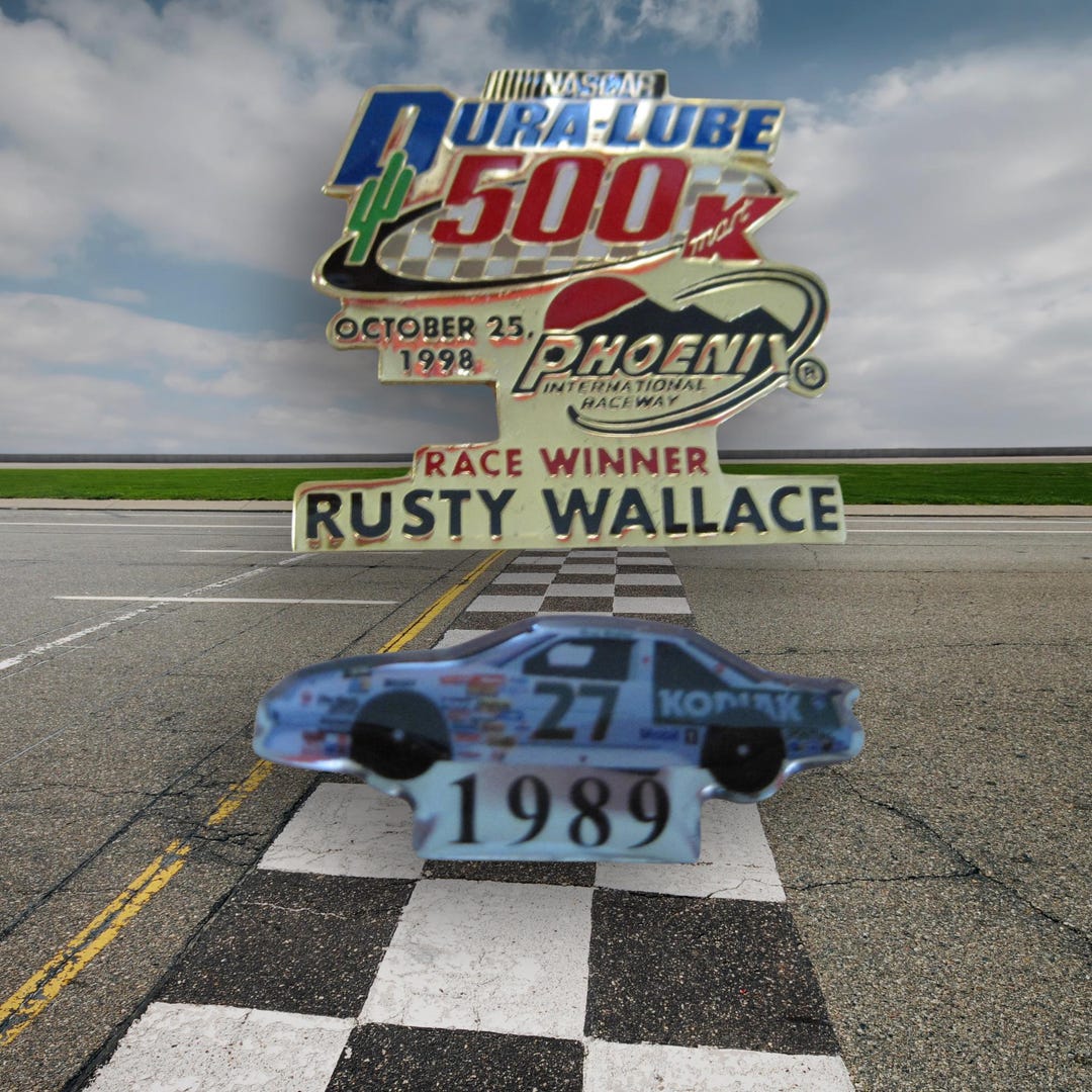 Vintage Rusty Wallace #27 Nascar Racing Lapel/hat Pin Set - Etsy