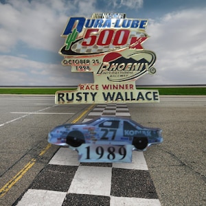 Vintage Rusty Wallace #27 Nascar Racing Lapel/Hat Pin Set