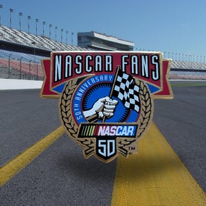 Vintage Nascar 50th Anniversary &quot;NASCAR Fans&quot; 1998 Lapel/Hat Pin