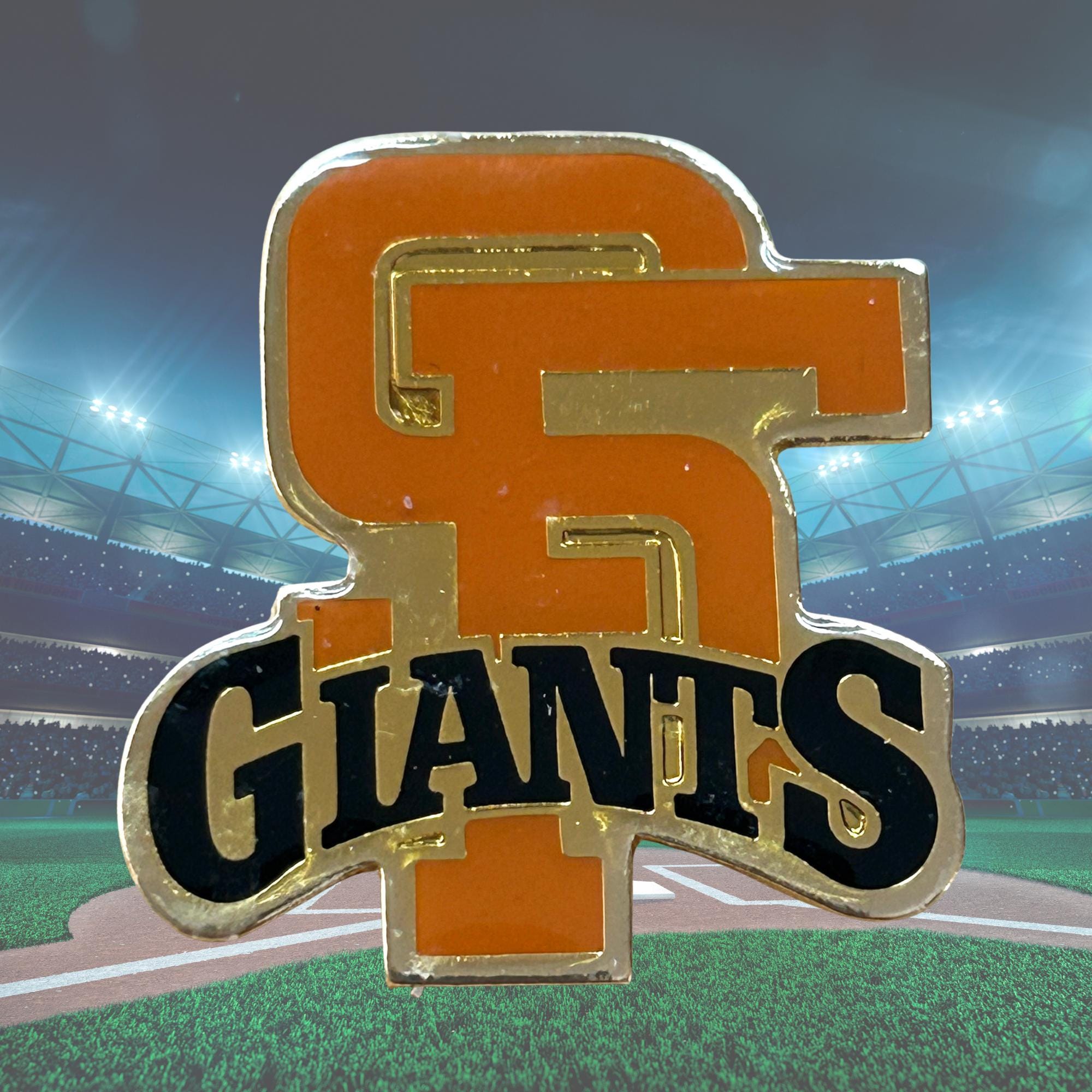 ヴィンテージ サンフランシスコ ジャイアンツ 1990 年代 MLB 野球ピン