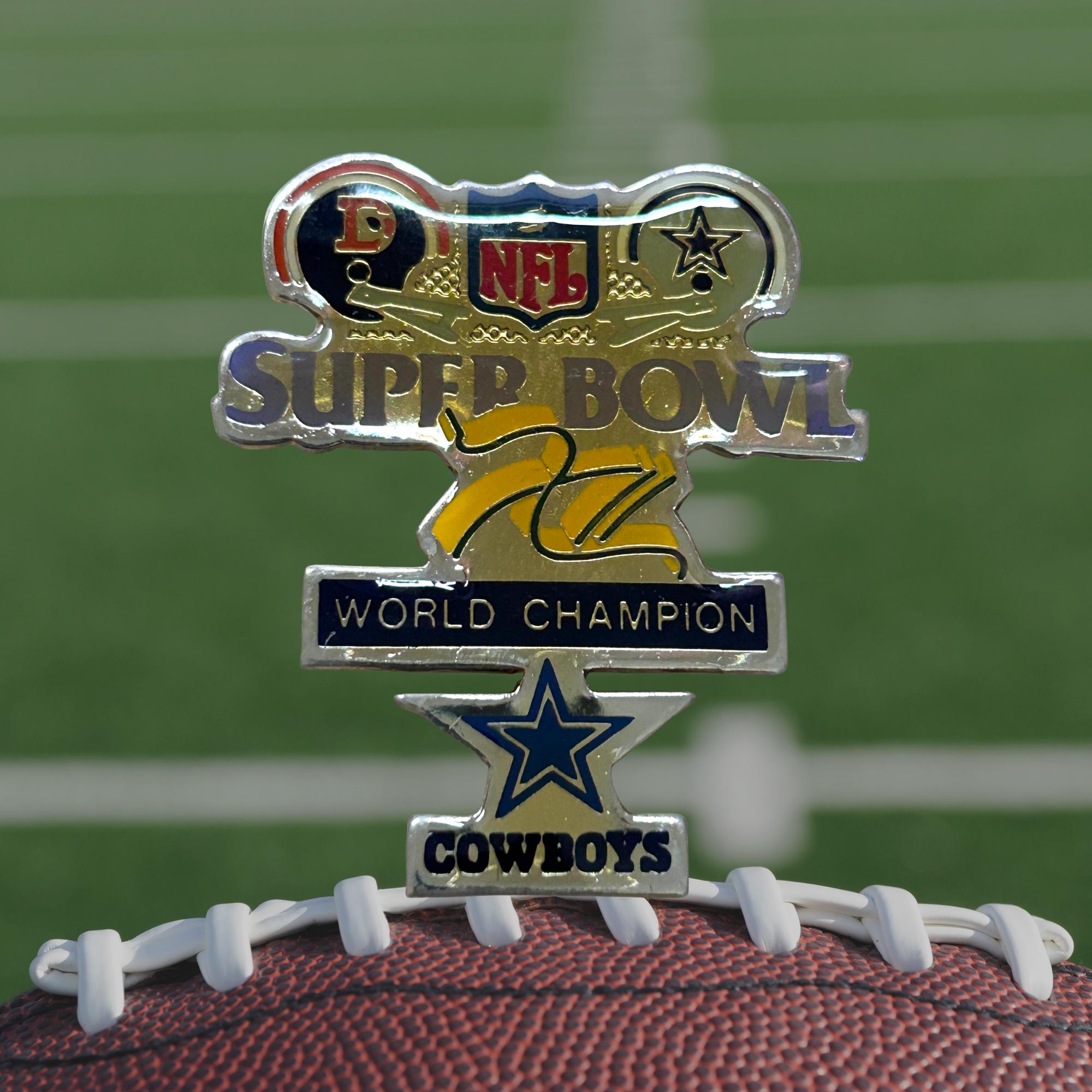 Vintage Dallas Cowboys Super Bowl XII Lapel Pin: 1978 NFL Hat Pin