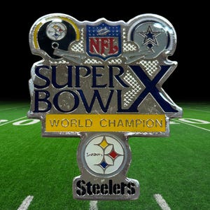 Vintage Pittsburgh Steelers Super Bowl X Champions Lapel Pin - Etsy