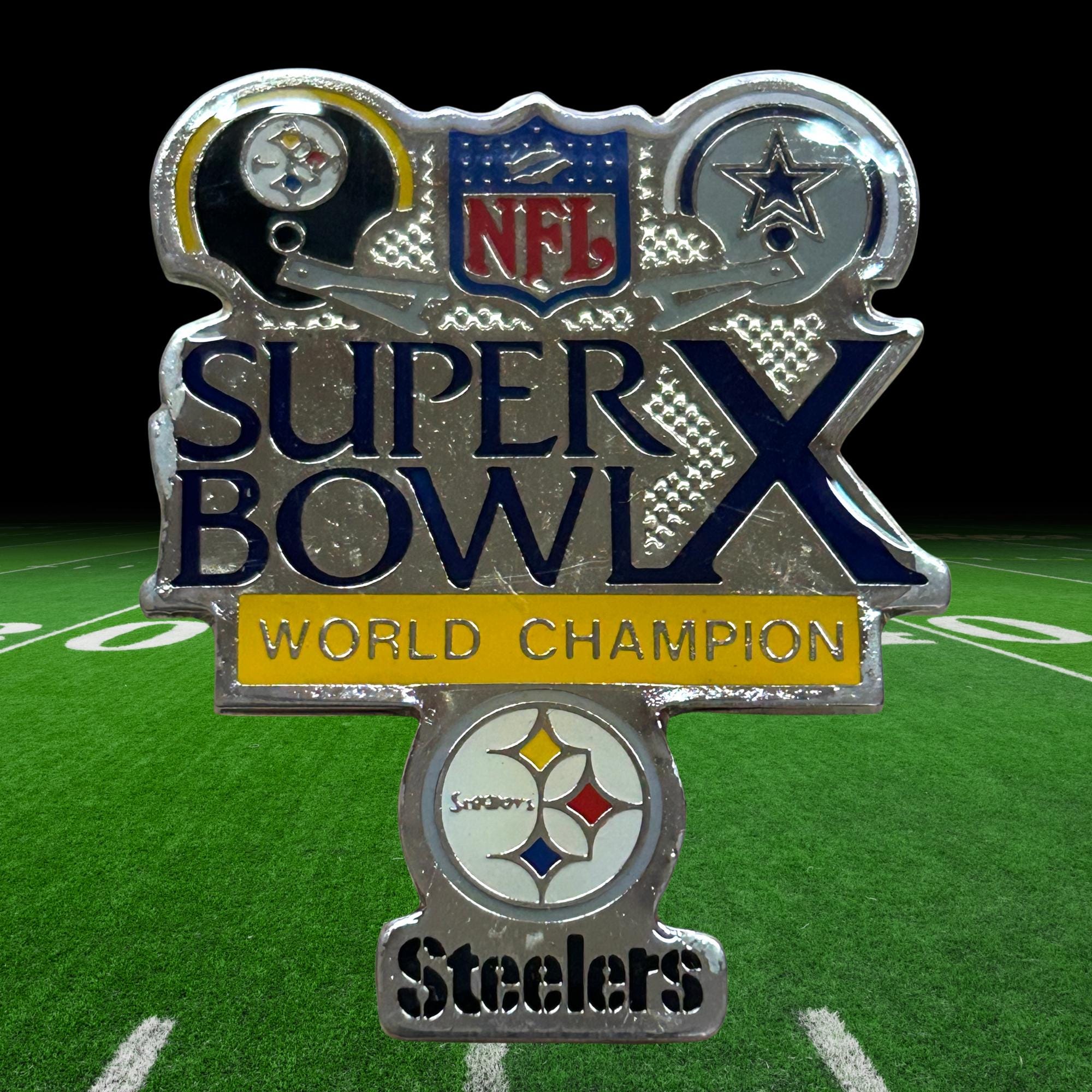 Vintage Pittsburgh Steelers Super Bowl X Champions Lapel Pin - Etsy