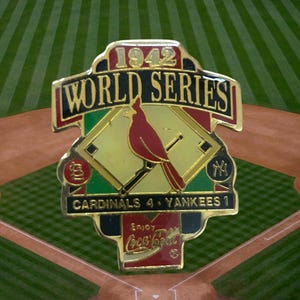 Vintage St. Louis Cardinals &quot;1942 World Series&quot; MLB Baseball Hat/ Lapel Pin