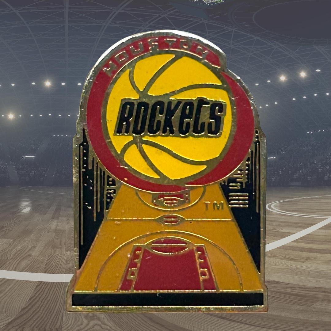 Houston Rockets Retro Graphics Vintage Houston Rockets 1990s NBA Basketball Pin - Etsy