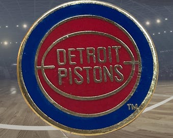 Vintage Detroit Pistons 1990s NBA Basketball Pin