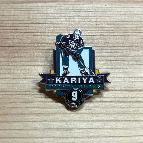 アナハイム・ダックス ポール・カリヤ #9 ヴィンテージ NHL ホッケー
