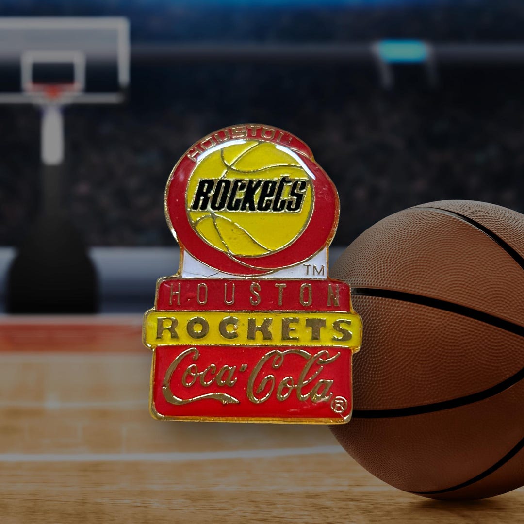 Houston Rockets Retro Graphics Vintage Houston Rockets 1990's NBA Basketball Lapel/ Hat Pin - Etsy