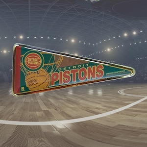 Vintage Detroit Pistons 1990&#39;s NBA Basketball Collectable Lapel/ Hat Pin