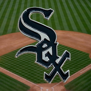 Broche de beisebol vintage do Chicago White Sox da MLB dos anos 90