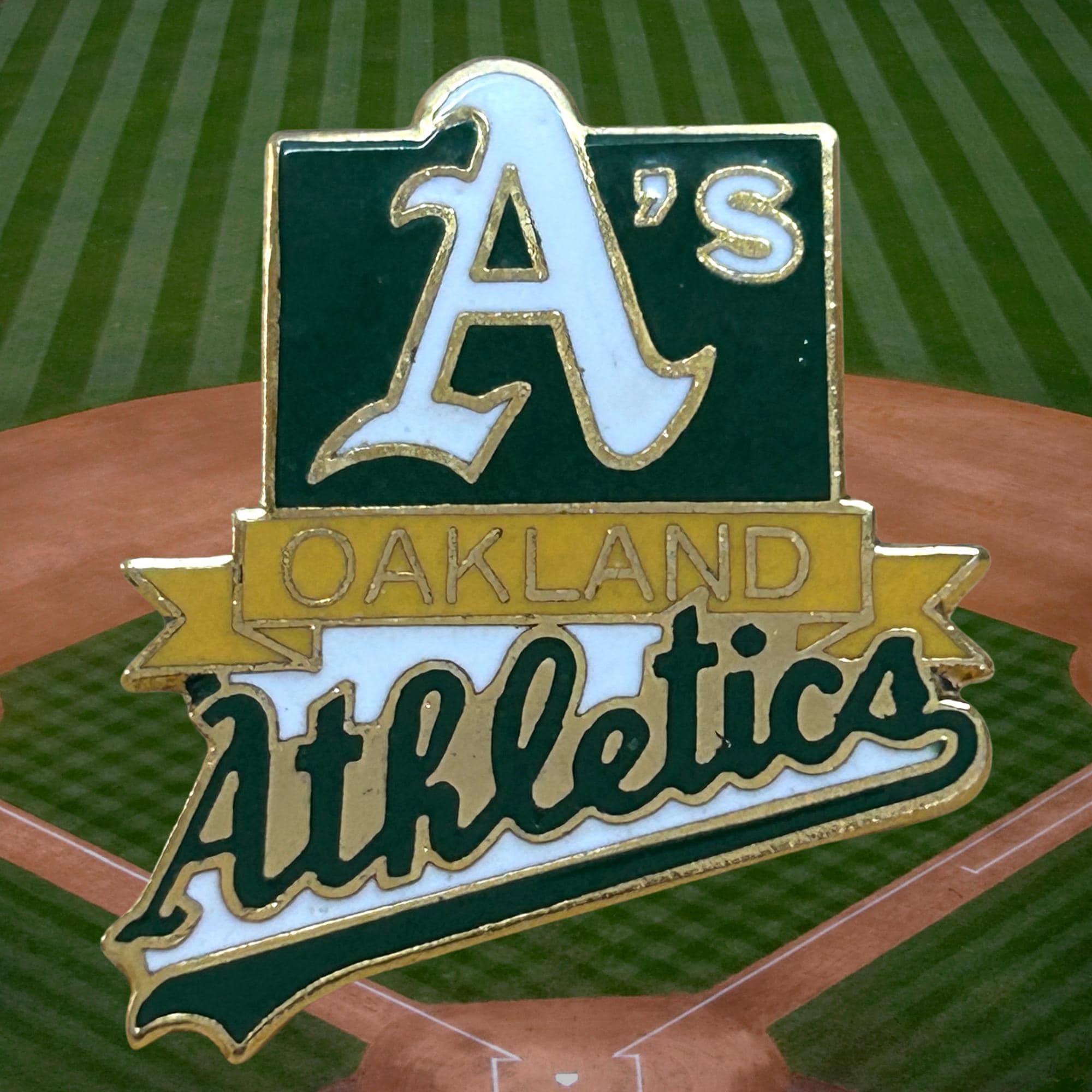 オークランド・アスレチックス ヴィンテージ 1980年代 MLB 野球ピン