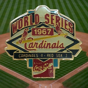Vintage St. Louis Cardinals &quot;1967 World Series&quot; MLB Baseball Hat/ Lapel Pin