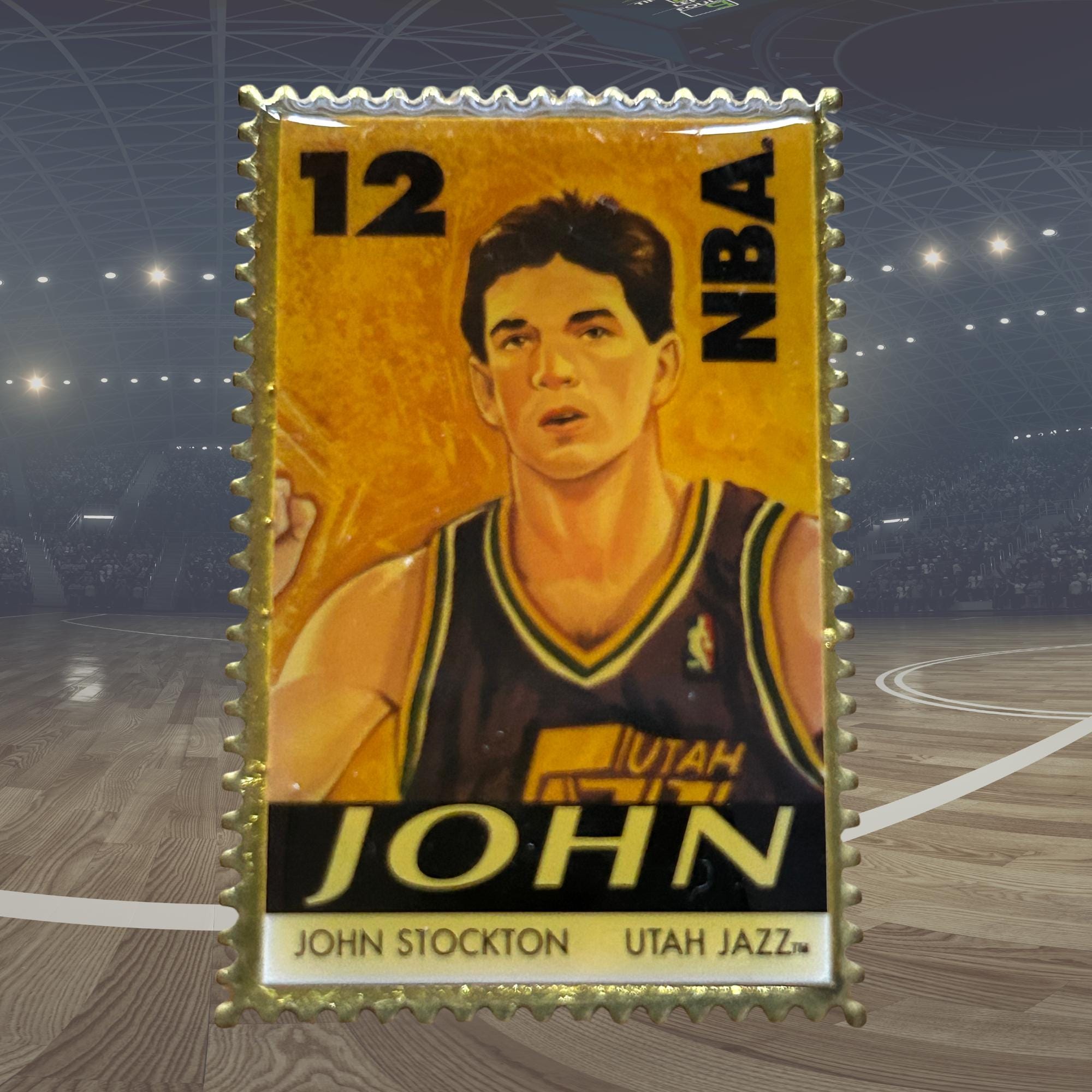 Utah Jazz John Stockton Vintage 1990s NBA Basketball Pin - Etsy Polska