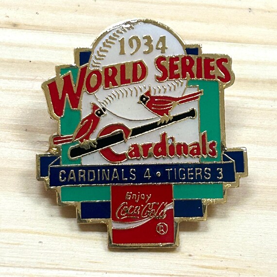 【激レア】MLB セントルイス・カージナルス 2011優勝記念ラグマット野球古着 セントルイス・カージナルス「1934年ワールドシリーズ」ヴィンテージ