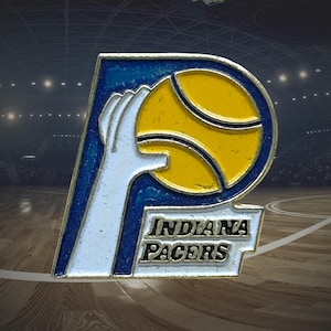 Indiana Pacers Vintage 1980s NBA Basketball Pin