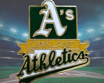 オークランド・アスレチックス ヴィンテージ 1980年代 MLB 野球ピン