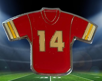 Vintage Kansas City Chiefs 1980s NFL Football Jersey Pin