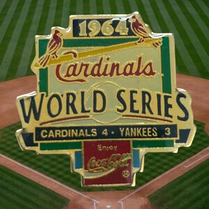 Vintage St. Louis Cardinals &quot;1964 World Series&quot; MLB Baseball Hat/ Lapel Pin