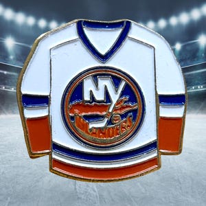 Vintage 1990 New York Islanders NHL Hockey Jersey Pin