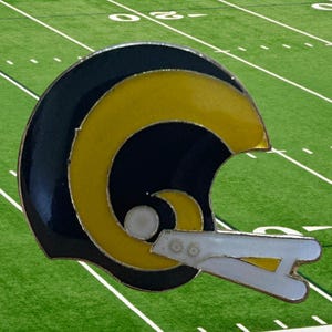 Vintage Los Angeles Rams 1980&#39;s NFL Football Helmet (Small) Lapel/ Hat Pin