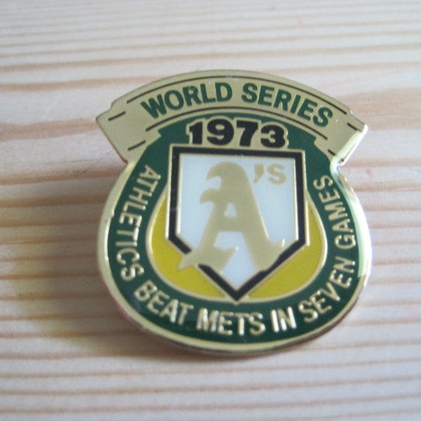 Vintage Oakland A's "1973 World Series" MLB Lapel/ Hat Pin