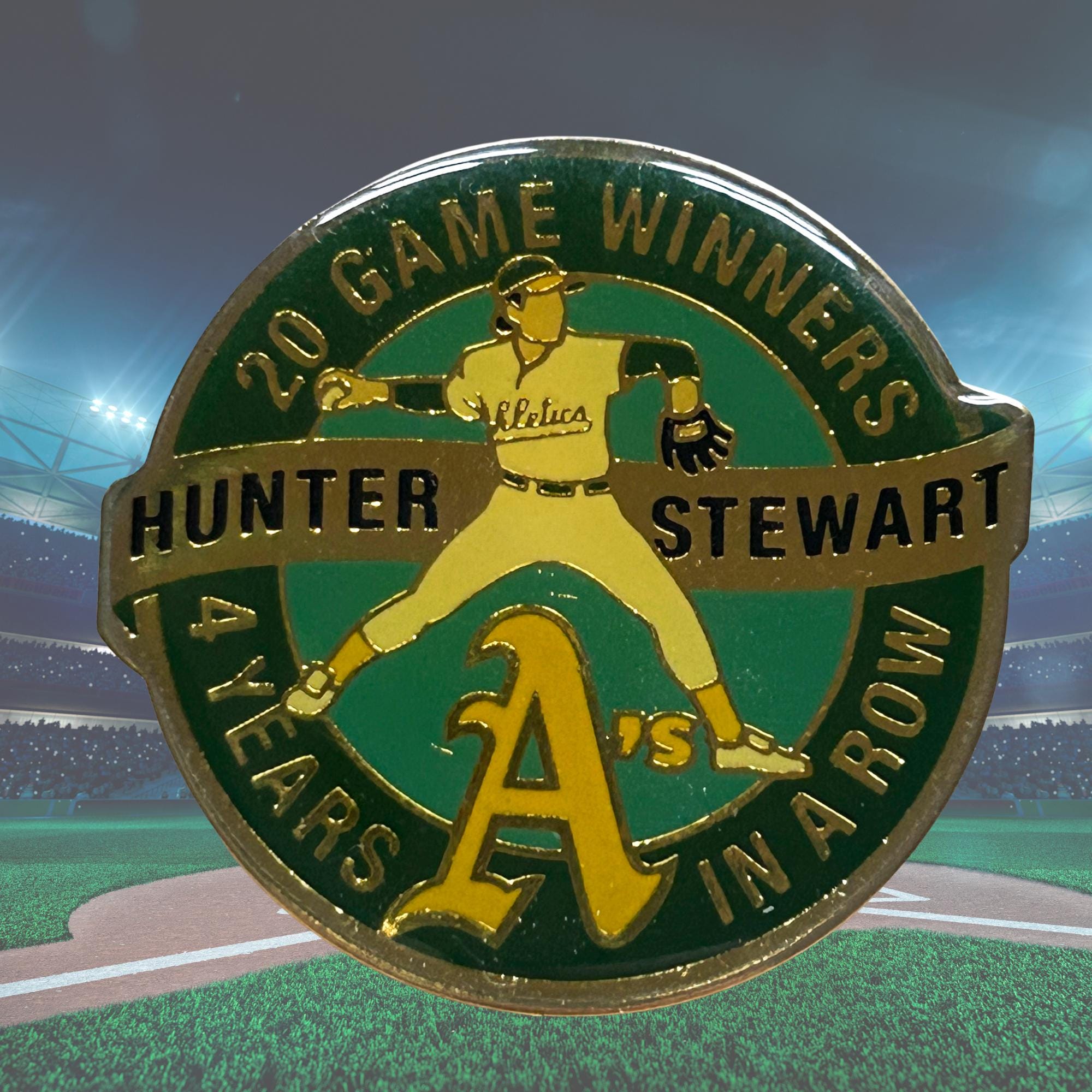 ヴィンテージ オークランド・アスレチックス「20 勝者」MLB 野球