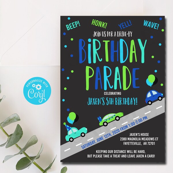Drive in Invitation - Etsy