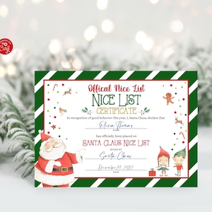 Christmas Wish List Printable Template for Kids, Editable Holiday