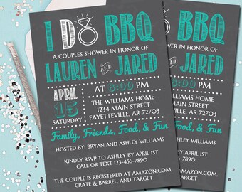 I Do BBQ Wedding Invitation - Etsy