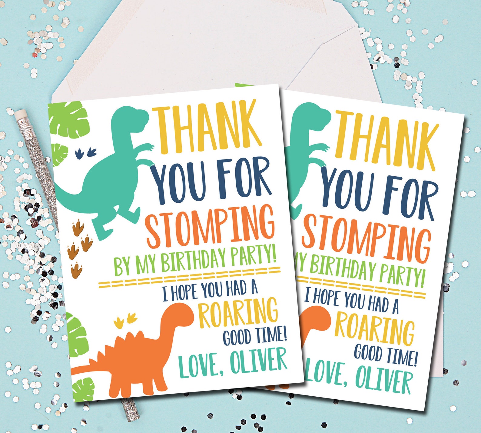 Dinosaur Thank You Notes Dinosaur Thank You Cards Dinosaurs Etsy